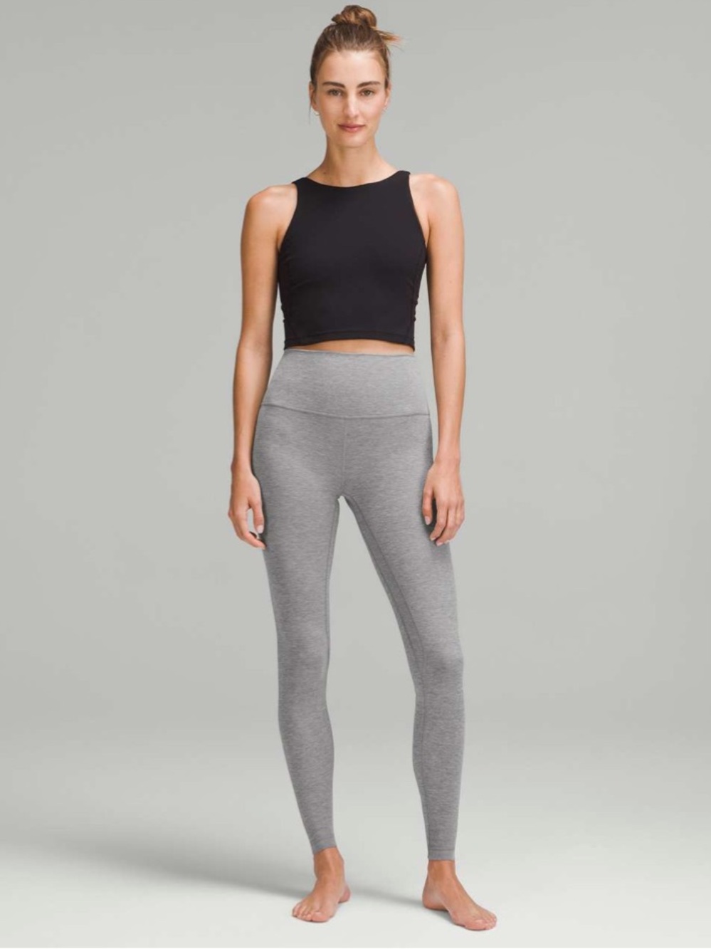 Lululemon Align High-Rise Pant 28” Heathered Core Grey Yoga Leggings Size 4 - Picture 2 of 10